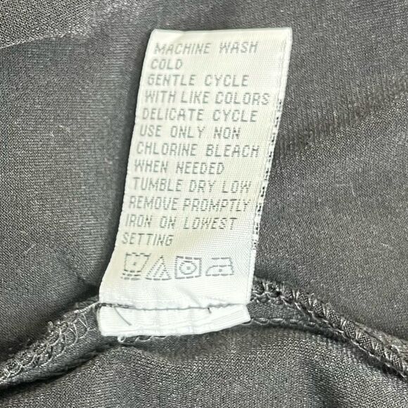 Sangria Black Halter Dress Fabric Flower Keyhole Neckline Empire Waist Women 14 - Picture 10 of 14